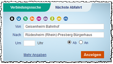 Zur RMV-HP